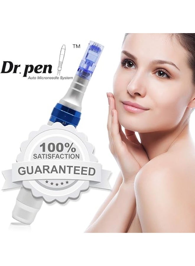 دكتور بن جهاز دكتور بن (Dr. Pen Ultima A6) الأصلي – طقم الميكرونيدلينج الكهربائي اللاسلكي مع 8 رؤوس استبدال (4 رؤوس 12 سن و4 رؤوس 36 سن) – لترميم البشرة وعلاج الندبات والنضارة - Image 2